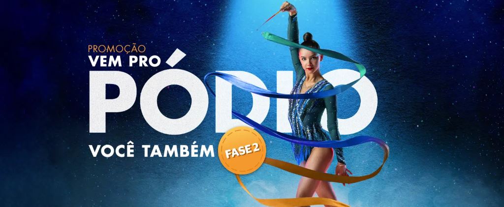 Promoção Cartões Caixa Vem pro Podio Cartaz promocional da Promoção Cartões Caixa Vem pro Pódio Você Também!