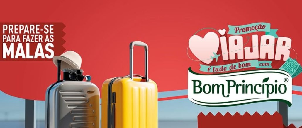 Promoção Bom Princípio Alimentos, Viajar é tudo de bom Banner da Promoção Bom Princípio Alimentos, Viajar é tudo de bom.