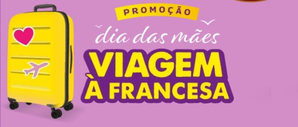 Promoção Empório São João Dia das Mães: Viagem à Francesa Banner com a arte e logotipo da Promoção Empório São João Dia das Mães: Viagem à Francesa