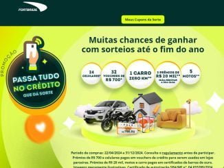 Página da Promoção FortBrasil Passa tudo no crédito que dá sorte, com informações sobre a campanha promocional.
