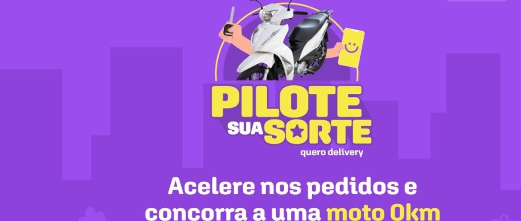 Promoção Pilote sua Sorte Quero Delivery Sergipe Site da Promoção Pilote sua Sorte Quero Delivery em Sergipe, informações sobre a campanha promocional para pedidos no app.