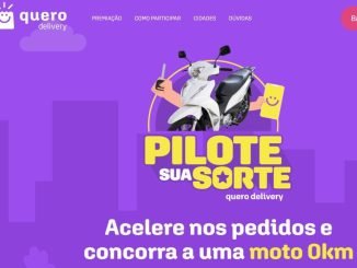 Site da Promoção Pilote sua Sorte Quero Delivery em Sergipe, informações sobre a campanha promocional para pedidos no app.