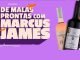 Tela do site da Promoção de malas prontas com Marcus James, mecânica e prêmios da campanha promocional da Vinícola Aurora.