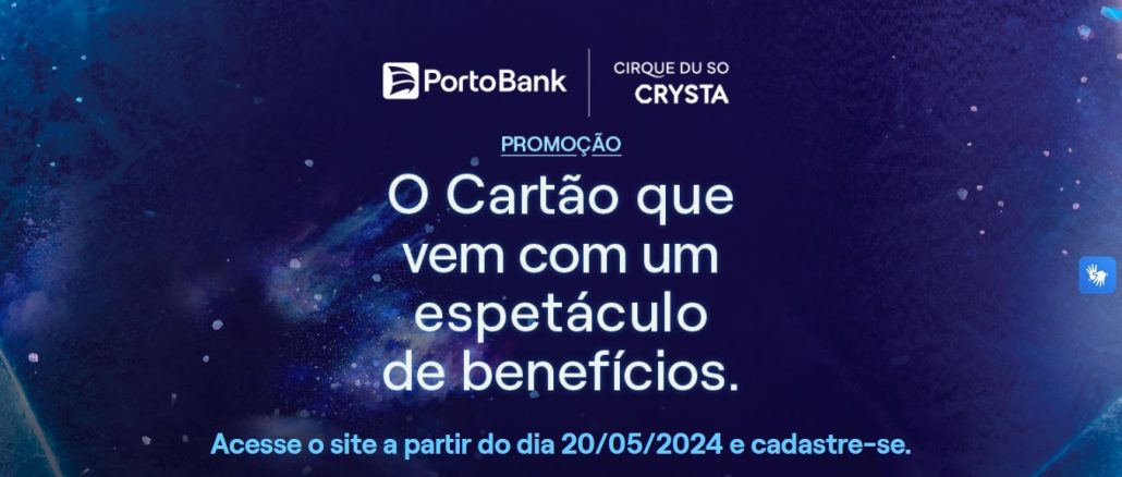 Promoção Cartão PortoBank Mastercard Espetáculo Cirque du Soleil Crystal Banner promocional da Promoção Cartão PortoBank Mastercard Espetáculo Cirque du Soleil Crystal