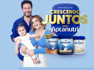 Tela do site da Promoção Crescendo Juntos com Aptanutri da Danone, mecânica de como participar, e premiação/cashback.
