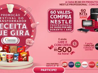 Tela do site da Promoção Festival do Transformador Receita que Gira Nestlé Professional, com mecânica e prêmios da promoção.