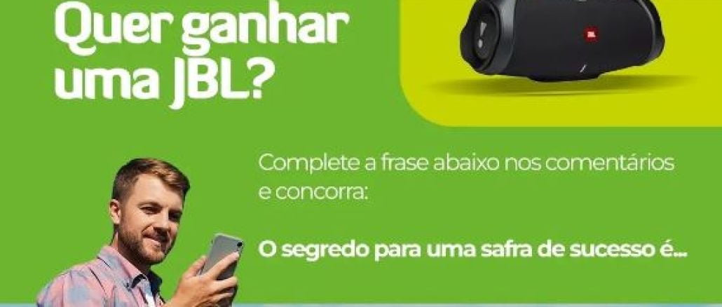 Promoção Segredo da Safra Lavoro Concorra Caixa de Som Xtreme 3 JBL Tela da Promoção Segredo da Safra Lavoro de seu perfil oficial no Instagram.
