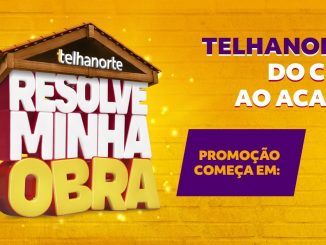 Tela do site da Promoção Telhanorte Resolve Minha Obra, logotipo e data de inicio da promoção.