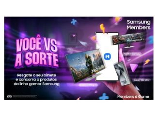 Tela do site da Promoção Você Vs Sorte Samsung Members, premiação e mecânica.