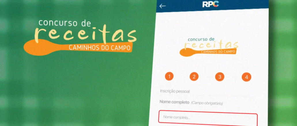 Concurso de Receitas Caminhos do Campo 2024 RPC TV Globo Paraná Tela do Concurso de Receitas Caminhos do Campo 2024 RPC TV Globo Paraná