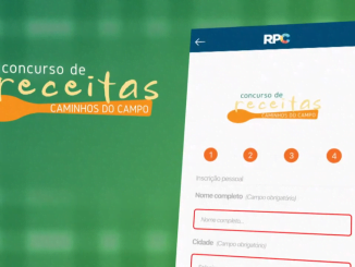 Tela do Concurso de Receitas Caminhos do Campo 2024 RPC TV Globo Paraná