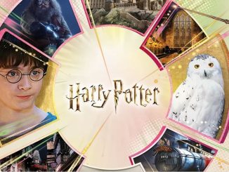 Cartaz com uma roleta da Promoção Aniversário Harry Potter
