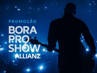 Anúncio da Allianz Seguros com a promoção "Bora pro Show Allianz", oferecendo aos clientes a chance de concorrer a ingressos para o show do Eric Clapton.