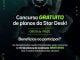 Imagem de um astronauta em um fundo preto com detalhes em verde neon, anunciando um concurso gratuito de planos da Star Desk no dia 8 de agosto às 19h30, com 3 planos ProfitChart de avaliação gratuitos como prêmio.
