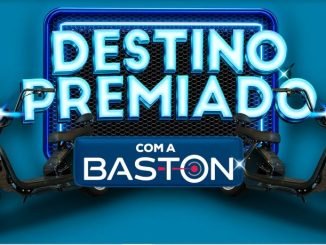 Cartaz com o anúncio da Promoção "Destino Premiado" com a Baston e ABC Atacado e Varejo no estado de Minas Gerais.