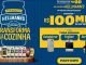 Uma imagem promocional da Hellmann's mostra maioneses e outros produtos da marca dispostos em um balcão. Um banner ao fundo anuncia a "Promoção Hellmann's Transforma Sua Cozinha", com prêmios como R$ 100 mil, geladeiras, fogões e airfryers.