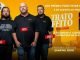 Anúncio da nova temporada de "Trato Feito: Pé na Estrada" no History Channel, com os apresentadores Rick, Corey e Chumlee. A promoção oferece a chance de ganhar um iPad Pro assistindo ao programa e escaneando o código QR na tela.