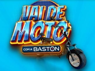 Uma moto preta reluzente espera por você na promoção "Vai de Moto" dos Supermercados Machado em parceria com a Baston. Participe e concorra!