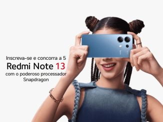 Anúncio da promoção Xiaomi Conquista Snapprêmios Snapdragon Qualcomm, com a chance de ganhar 5 smartphones Redmi Note 13.