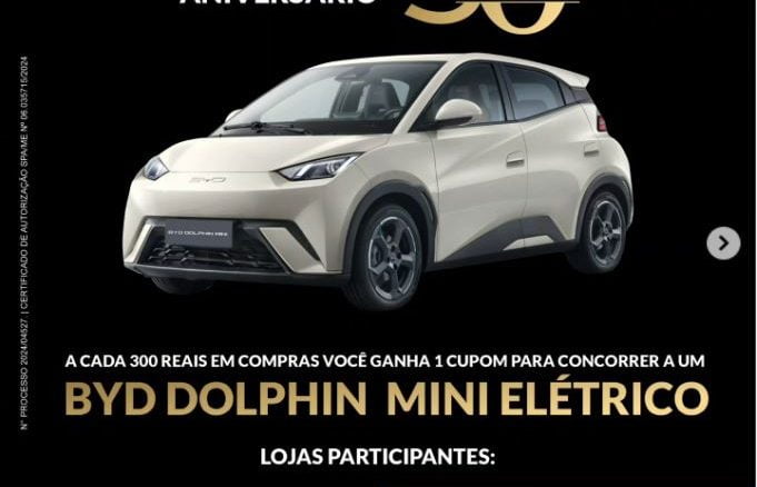 Aniversário 50 anos Casa Nandi Decorações Floripa e Tubarão SC Aniversário 50 anos Casa Nandi e Nandi Decorações em Florianópolis e Tubarão - SC, concorra BYD Dolphin Mini 0km.