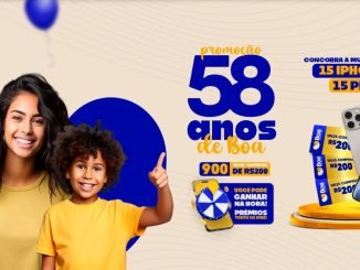 Promoção 58 anos de Boa Supermercados em São Paulo: Concorra 15 iPhones PRO e vale-compras.