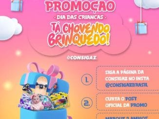 Promoção Consigaz Dia das Crianças - Tá Chovendo Brinquedo: Participe grátis e concorra a brinquedos para a petizada!