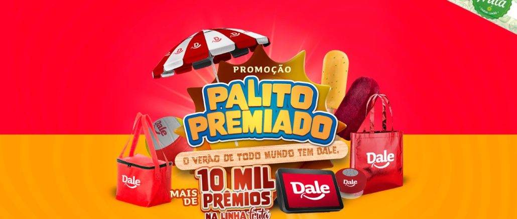 Promoção Palito Premiado Dale Sorvetes Promoção Palito Premiado Dale Sorvetes, concorra na hora a milhares de picolés.