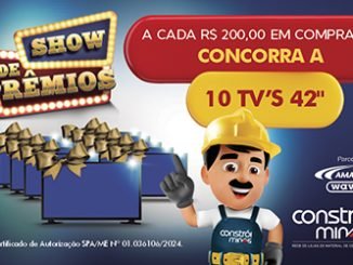 Show de Prêmios - TVs Rede Constrói Minas: Compre, e concorra a 10 TVs!