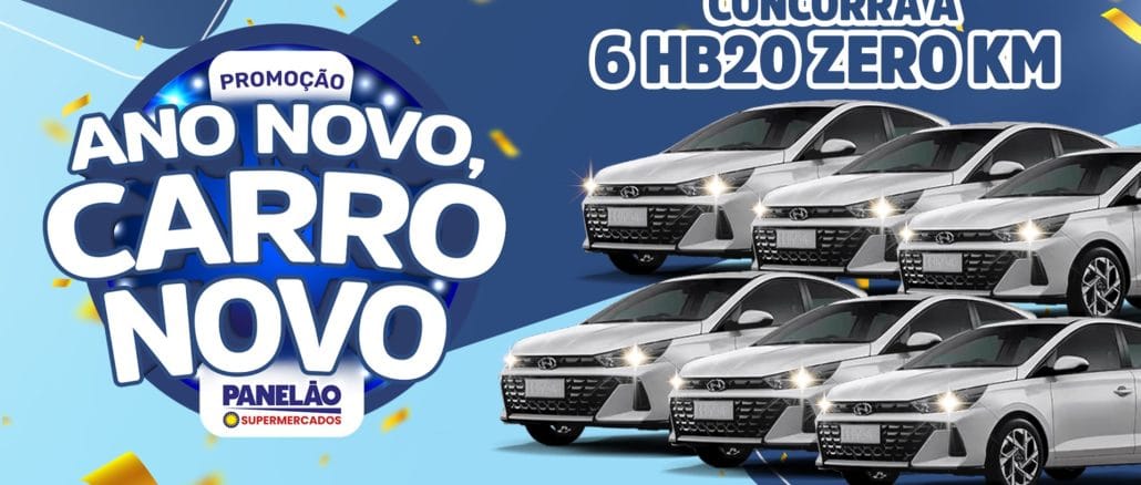 Promoção Ano Novo Carro Novo Panelão Supermercados Promoção Ano Novo Carro Novo Panelão Supermercados: Concorra a 6 carros 0km.