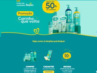 Promoção Cuidados Pampers Carinho que Volta: Até 50% de Cashback