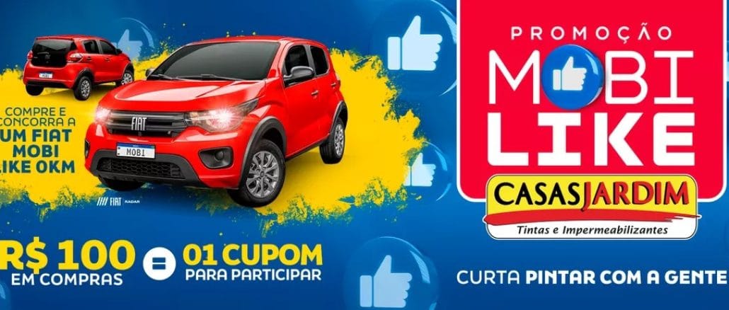 Promoção Mobi Like Casas Jardim Maceió Alagoas Promoção Mobi Like Casas Jardim Maceió Alagoas: Compre e concorra Fiat Mobi Like 0km.