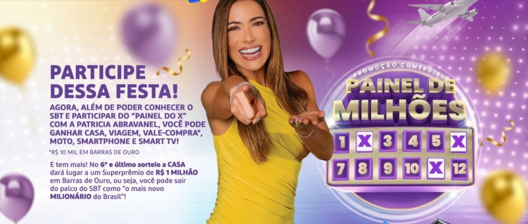 Promoção Painel de Milhões Telesena - Programa do Milhão Promoção Painel de Milhões Telesena - Programa do Milhão com Patrícia Abravanel!