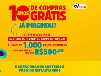 Promoção Supermercados SV São Vicente - Vem que o prêmio é seu: Concorra 10 anos de compras grátis!