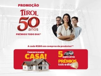Promoção Tirol 50 anos: Concorra casa e carros 0km.