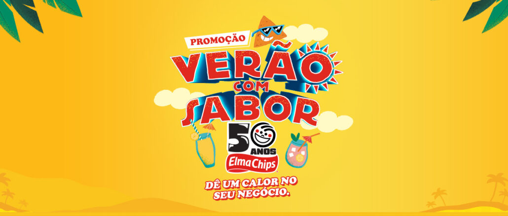 Promoção Verão com Sabor 50 anos Elma-Chips - Para Ambulantes Promoção Verão com Sabor 50 anos Elma-Chips - Para Ambulantes: Concorra coletes, carrinhos, apoios de ombro, e prêmios de 5.000,00 e 14.000,00 reais.