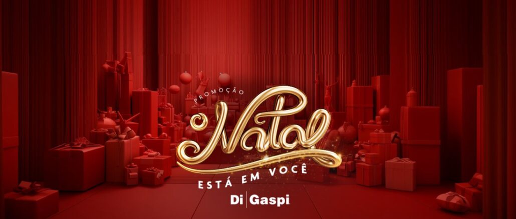 Promoção DiGaspi Natal Está em Você Promoção DiGaspi Natal Está em Você, com sorteio de vales, iPhones e carro 0km.
