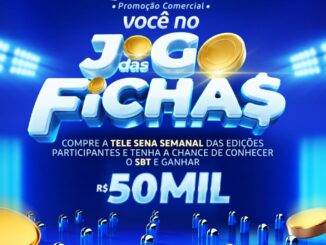 Promoção Jogo das Fichas TeleSena: Concorra a chance de conhecer o SBT e ganhar 50 mil reais.
