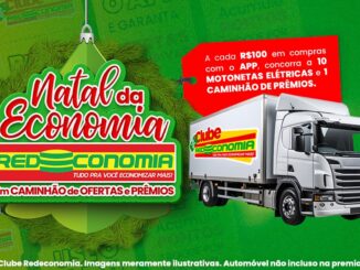 Promoção Natal da Economia Redeconomia: Concorra scooters elétricas e caminhão de prêmios.