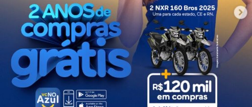 Promoção Põe na Conta do Nosso Atacarejo Promoção Põe na Conta do Nosso Atacarejo: Concorra motos 0km e 2 anos de compras grátis.