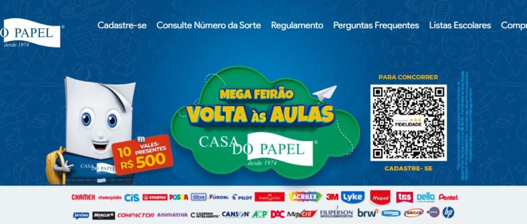 Mega Feirão Volta às Aulas Casa do Papel