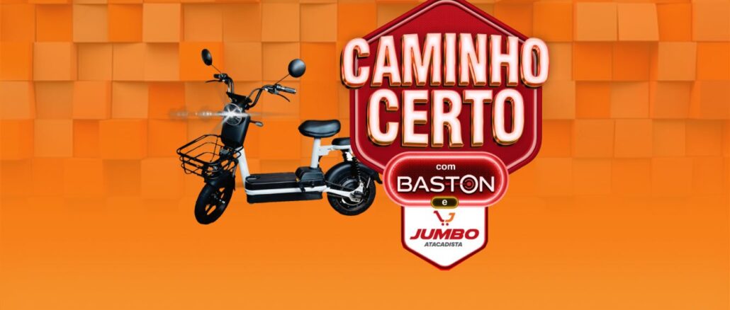 Promoção Caminho Certo com Baston e Jumbo Atacadista em Curitiba Promoção Caminho Certo com Baston e Jumbo Atacadista em Curitiba: Concorra a uma scooter elétrica!