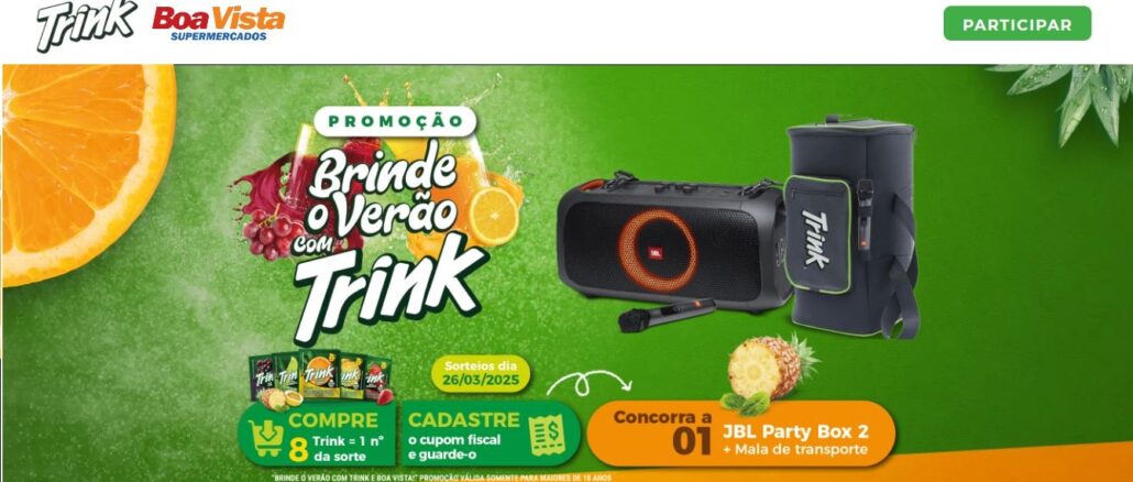 Promoção Trink Boa Vista Supermercados