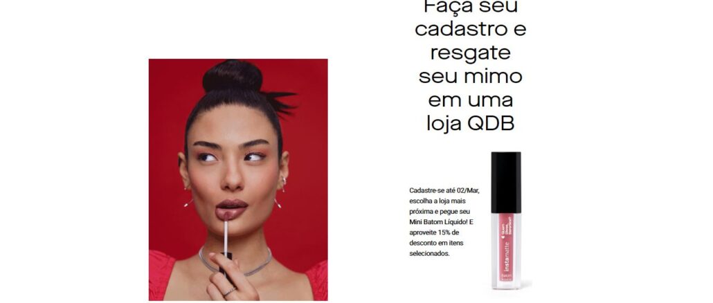Ação de Fluxo QDB Batom Líquido Ação de Fluxo QDB Batom Líquido da Quem Disse, Berenice?