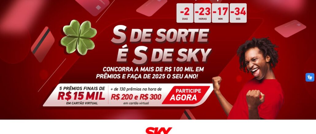 Promoção S de Sorte S de SKY Promoção S de Sorte S de SKY: Participe e concorra!