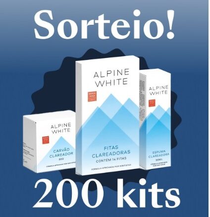 Sorteio Alpine White 200 kits Sorteio Alpine White 200 kits, com carvão, fitas e espuma.