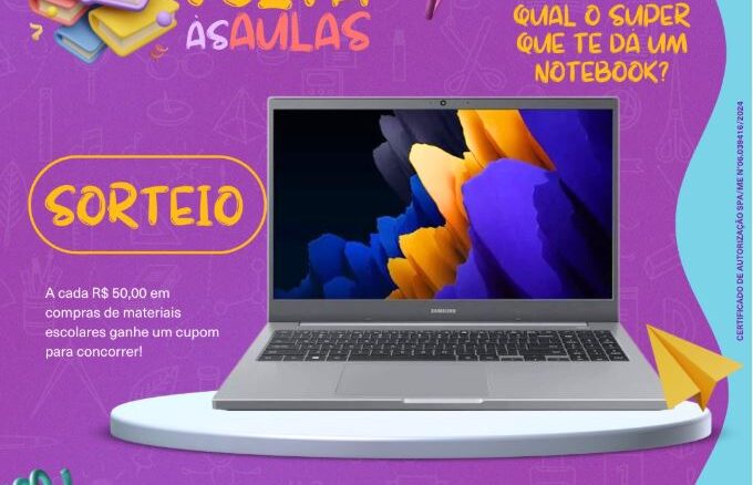 Super Copérdia Volta às Aulas 2025 - Sorteio Notebook