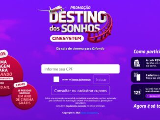 Promoção Cinesystem Destino dos Sonhos: Concorra viagem pra Orlando nos EUA