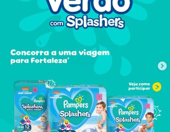 Promoção Pampers Verão com Splashers Promoção Pampers Verão com Splashers: Concorra viagem pra Fortaleza