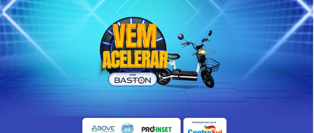Promoção Vem Acelerar com Baston e Atacadão Centro Sul Promoção Vem Acelerar com Baston e Atacadão Centro Sul na Bahia, compre produtos Baston e concorra scooters!