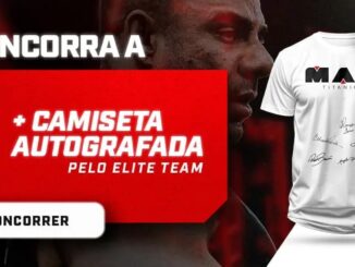 Promoção Camiseta Autografada por Atletas Max Titanium do Elite Team